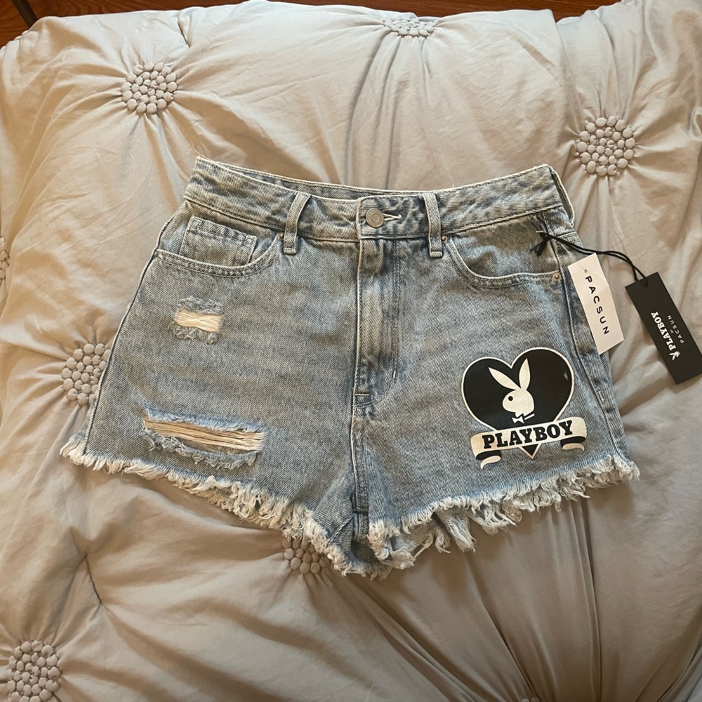 PacSun Playboy Jean Shorts